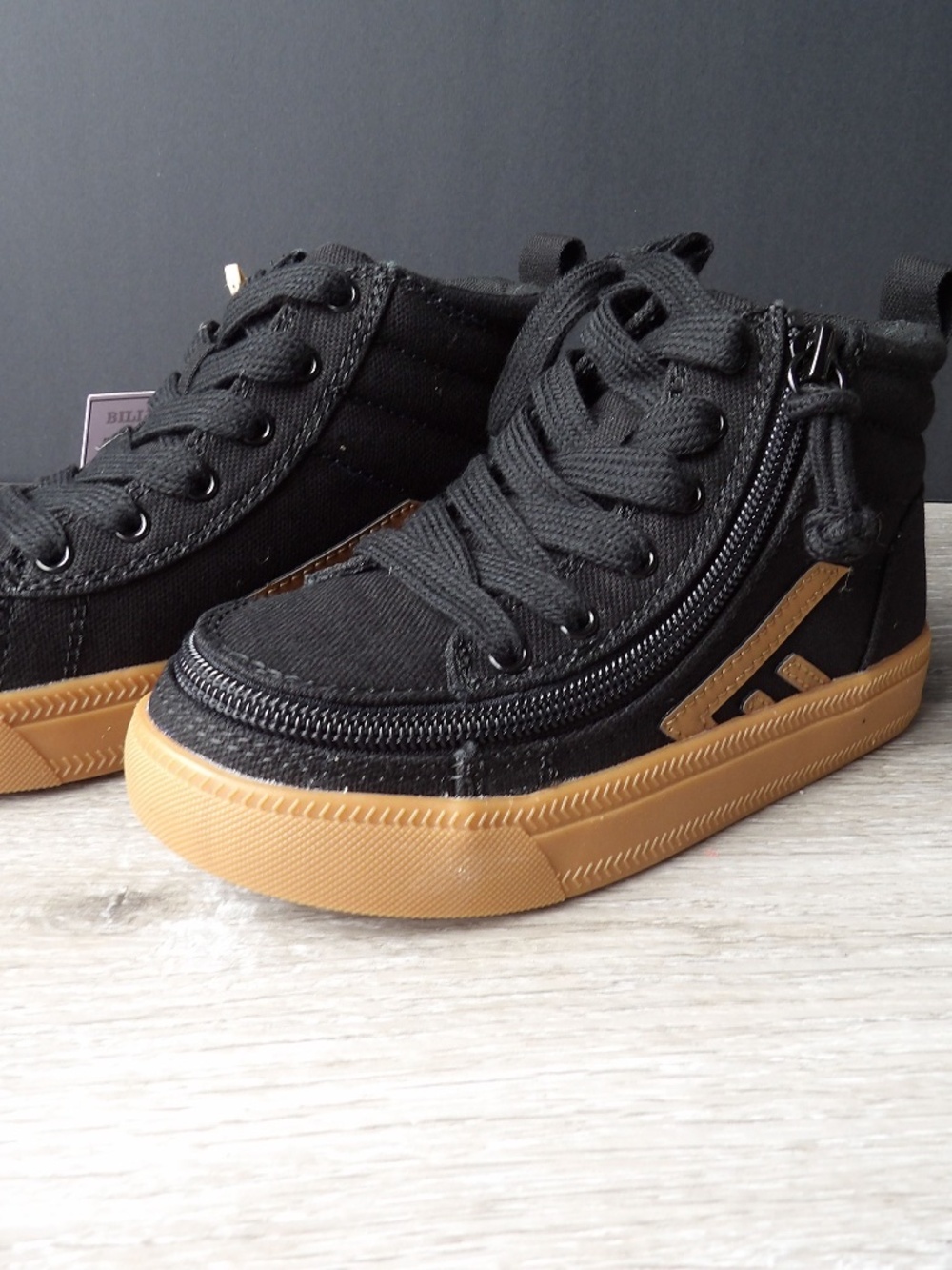 Black high top sneakers